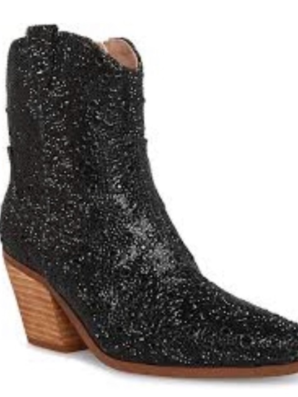 36 rhinestone black cowboy boots